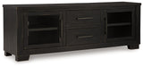Galliden Black 80" TV Stand from Ashley - Luna Furniture