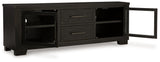 Galliden Black 80" TV Stand from Ashley - Luna Furniture