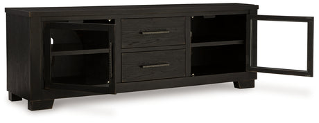 Galliden Black 80" TV Stand from Ashley - Luna Furniture