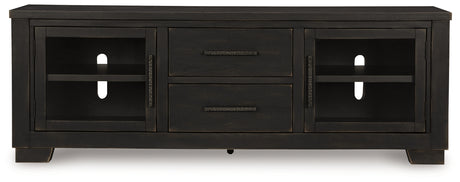 Galliden Black 80" TV Stand from Ashley - Luna Furniture