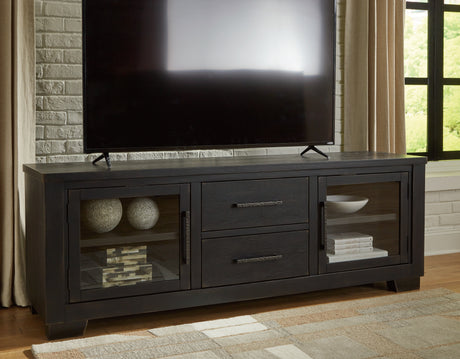 Galliden Black 80" TV Stand from Ashley - Luna Furniture