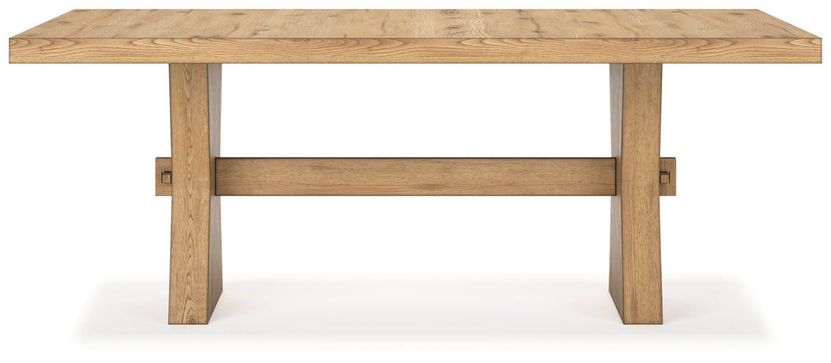 Galliden Light Brown Dining Table from Ashley - Luna Furniture