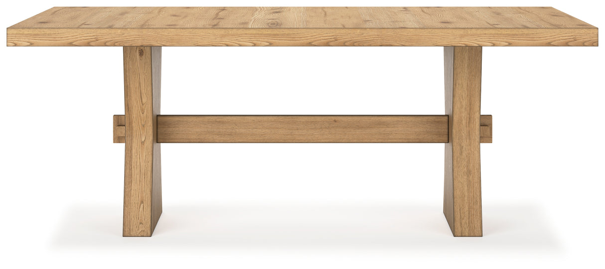 Galliden Light Brown Dining Table from Ashley - Luna Furniture