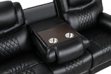 Galveston Black Reclining Living Room Set from Happy Homes - Luna Furniture