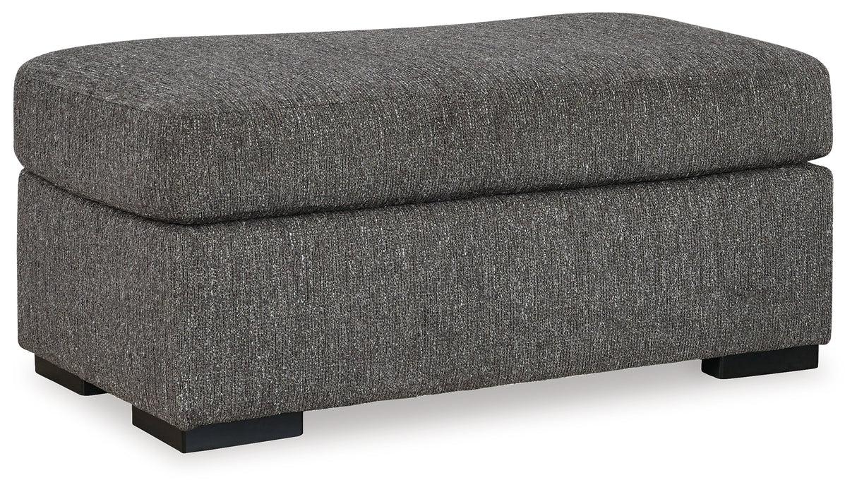 Gardiner Pewter Ottoman from Ashley Furniture - Luna Furniture
