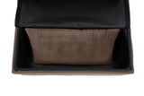 Garrell Brown Velvet Lift Top Storage Bench with Pull-out Bed from Homelegance - Luna Furniture