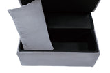 Garrell Gray Velvet Lift Top Storage Bench with Pull-out Bed from Homelegance - Luna Furniture
