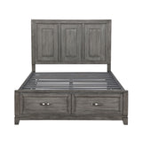Garretson Gray King Storage Platform Bed from Homelegance - Luna Furniture