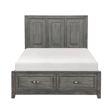 Garretson Gray Queen Storage Platform Bed from Homelegance - Luna Furniture