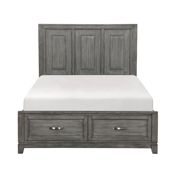 Garretson Gray Queen Storage Platform Bed