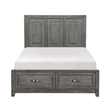 Garretson Gray King Storage Platform Bed from Homelegance - Luna Furniture