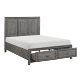 Garretson Gray King Storage Platform Bed from Homelegance - Luna Furniture