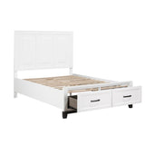 Garretson White Full Storage Platform Bed from Homelegance - Luna Furniture