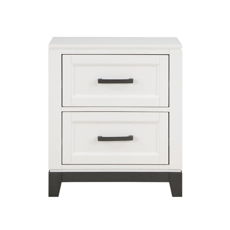 Garretson White Nightstand from Homelegance - Luna Furniture