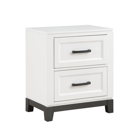 Garretson White Nightstand from Homelegance - Luna Furniture