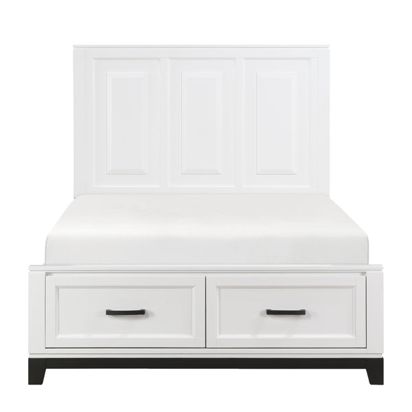 Garretson White Full Storage Platform Bed