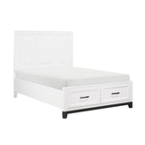 Garretson White Full Storage Platform Bed from Homelegance - Luna Furniture