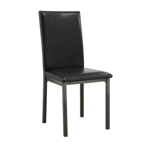 Garza Black Upholstered Dining Chairs, Set of 2 from Coaster - Luna Furniture