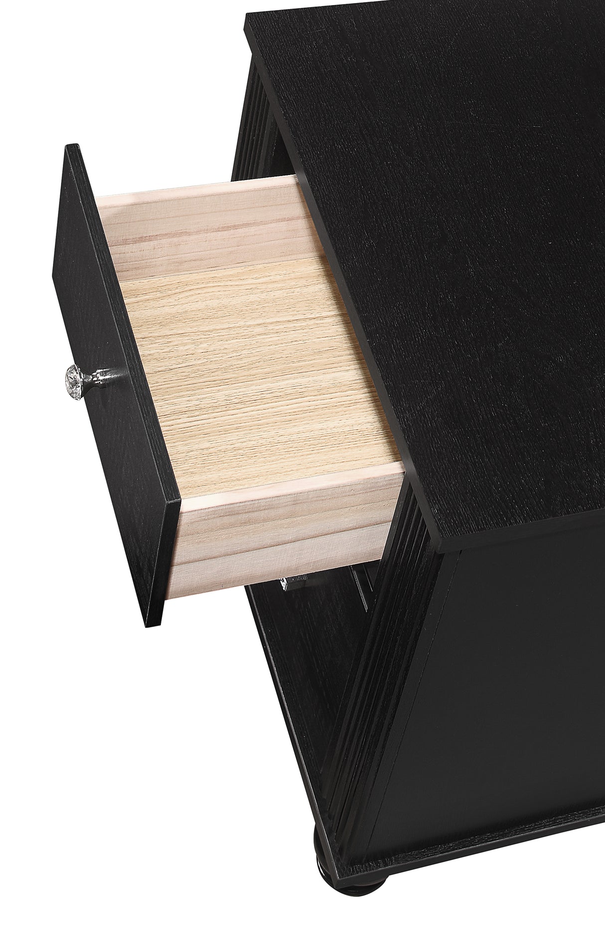 Gaston Black Nightstand from Crown Mark - Luna Furniture