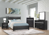 Gaston Black Nightstand from Crown Mark - Luna Furniture
