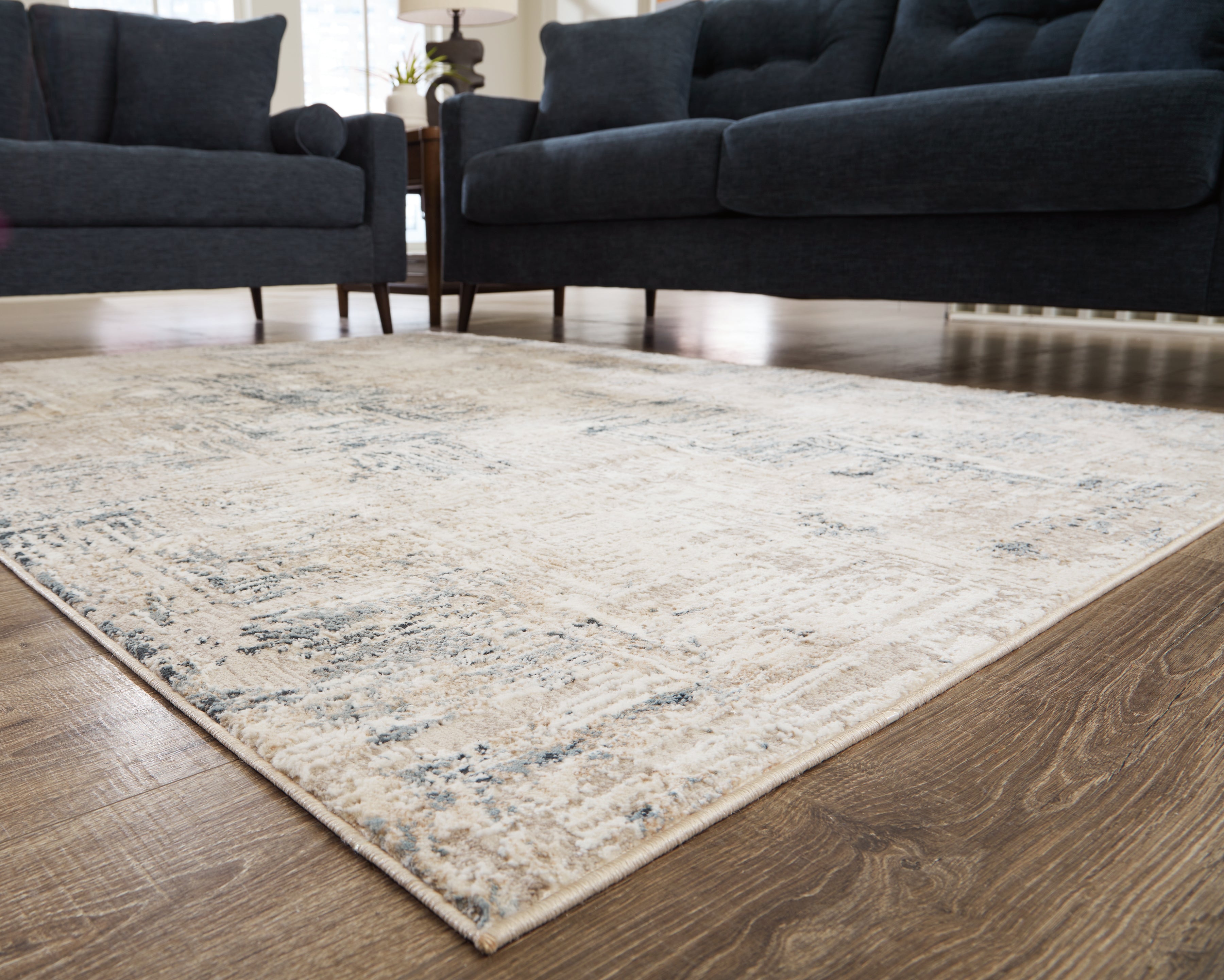 Gentor Blue/Ivory 8' x 10' Rug - Luna Furniture Gentor Blue/Ivory 8' x 10' Rug - Luna Furniture