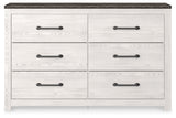 Gerridan White/Gray Dresser from Ashley Furniture - Luna Furniture