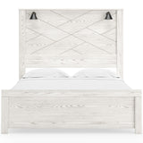 Gerridan White/Gray LED Panel Bedroom Set from Ashley - Luna Furniture