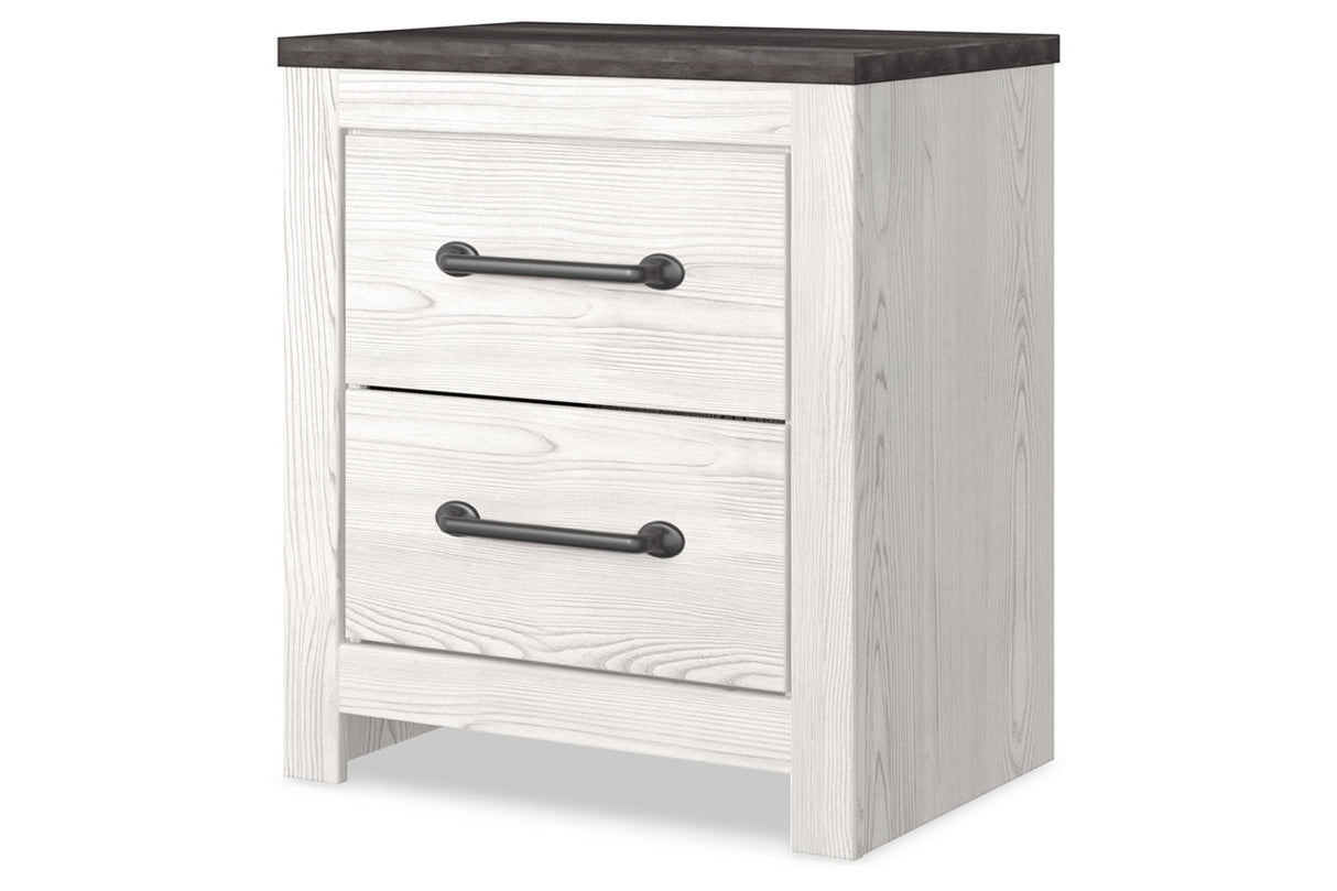 Gerridan White/Gray Nightstand from Ashley Furniture - Luna Furniture