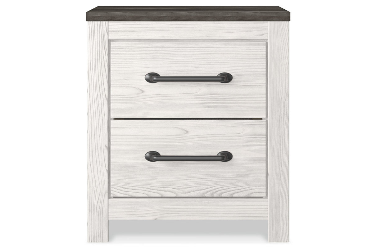 Gerridan White/Gray Nightstand from Ashley Furniture - Luna Furniture