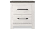 Gerridan White/Gray Nightstand from Ashley Furniture - Luna Furniture