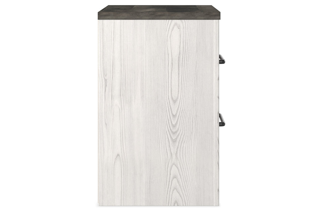 Gerridan White/Gray Nightstand from Ashley Furniture - Luna Furniture