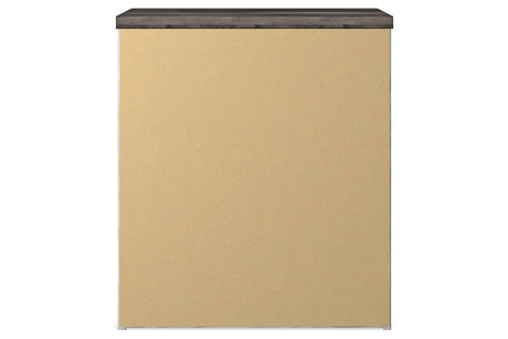 Gerridan White/Gray Nightstand from Ashley - Luna Furniture
