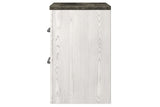 Gerridan White/Gray Nightstand from Ashley Furniture - Luna Furniture