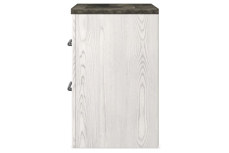 Gerridan White/Gray Nightstand from Ashley - Luna Furniture