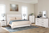 Gerridan White/Gray Panel Bedroom Set from Ashley - Luna Furniture