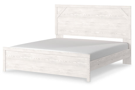 Gerridan White King Panel Bed from Ashley - Luna Furniture
