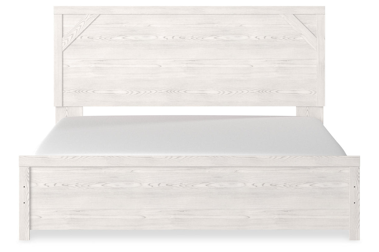 Gerridan White King Panel Bed from Ashley Furniture - Luna Furniture