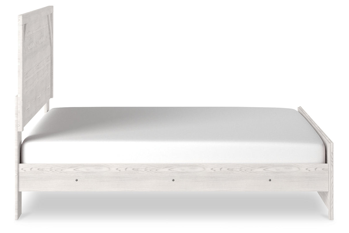 Gerridan White King Panel Bed from Ashley Furniture - Luna Furniture