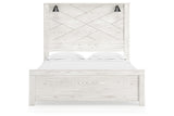 Gerridan White Queen LED Panel Bed from Ashley - Luna Furniture