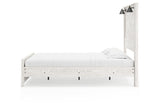 Gerridan White Queen LED Panel Bed from Ashley - Luna Furniture