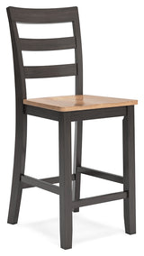 Gesthaven Natural/Brown Counter Height Barstool, Set of 2 from Ashley - Luna Furniture