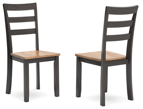 Gesthaven Natural/Brown Dining Chair, Set of 2 from Ashley - Luna Furniture
