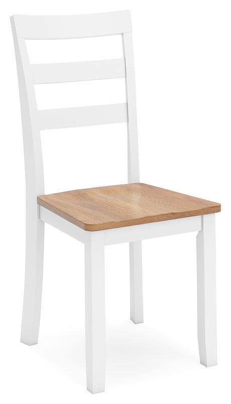 Gesthaven Natural/White Dining Table with 4 Chairs and Bench (Set of 6) from Ashley - Luna Furniture