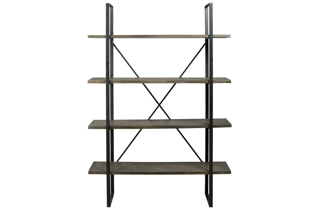 Gilesgrove Black/Gray Bookcase from Ashley - Luna Furniture