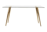 Gilman Rectangle Glass Top Dining Table from Coaster - Luna Furniture