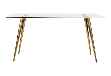 Gilman Rectangle Glass Top Dining Table from Coaster - Luna Furniture