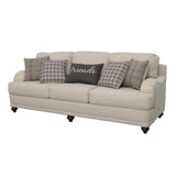 Glenn Light Gray Cushion Back Sofa from Coaster - Luna Furniture