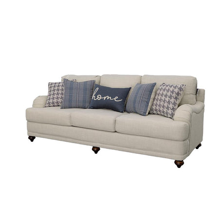 Glenn Light Gray Recessed Arms Sofa from Coaster - Luna Furniture