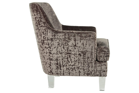 Gloriann Charcoal Accent Chair from Ashley - Luna Furniture
