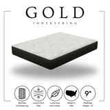Gold 9" Innerspring Twin Mattress from Happy Homes - Luna Furniture